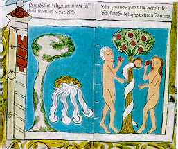 Paradiesdarstellung auf der Ebstorfer Weltkarte