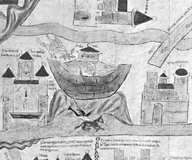 Arche Noah auf der Ebstorfer Weltkarte